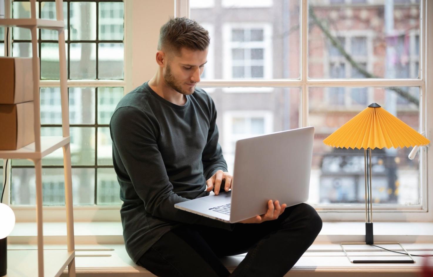 Business planning workspace with creative financial tools and strategic planning materials